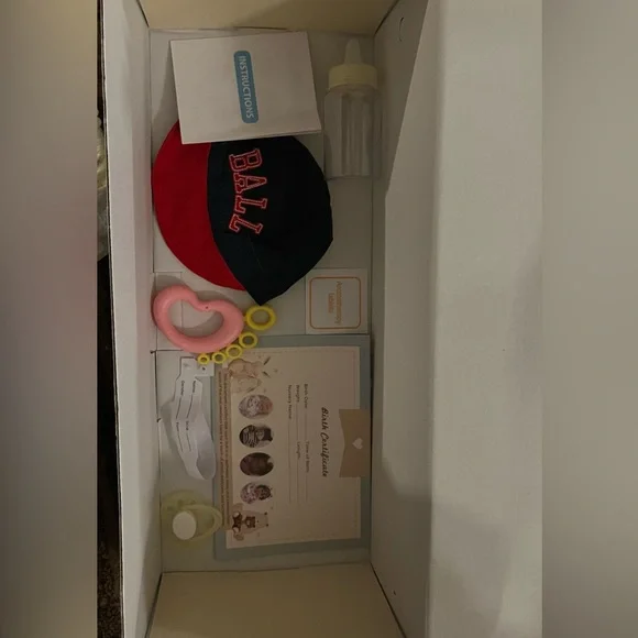 Reborn Baseball Doll with Red and White Outfit